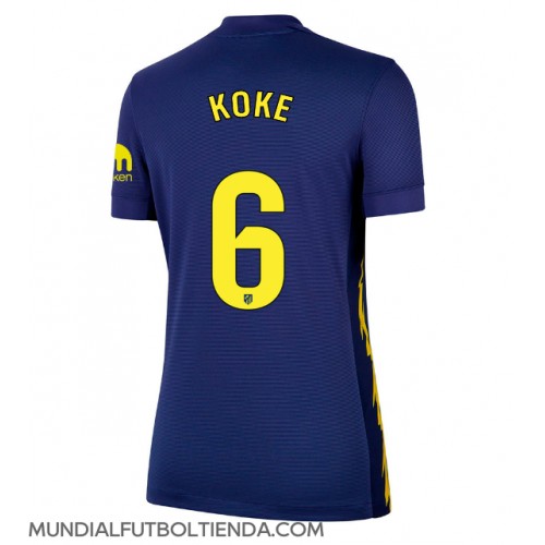 Camiseta Atletico Madrid Koke #6 Segunda Equipación Replica 2025-26 para mujer mangas cortas